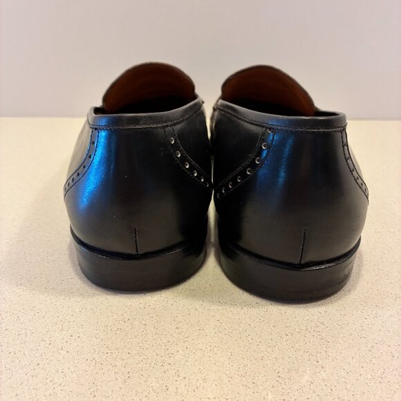 Salvatore Ferragamo Black & Tan Crocodile loafers - Size 9EE